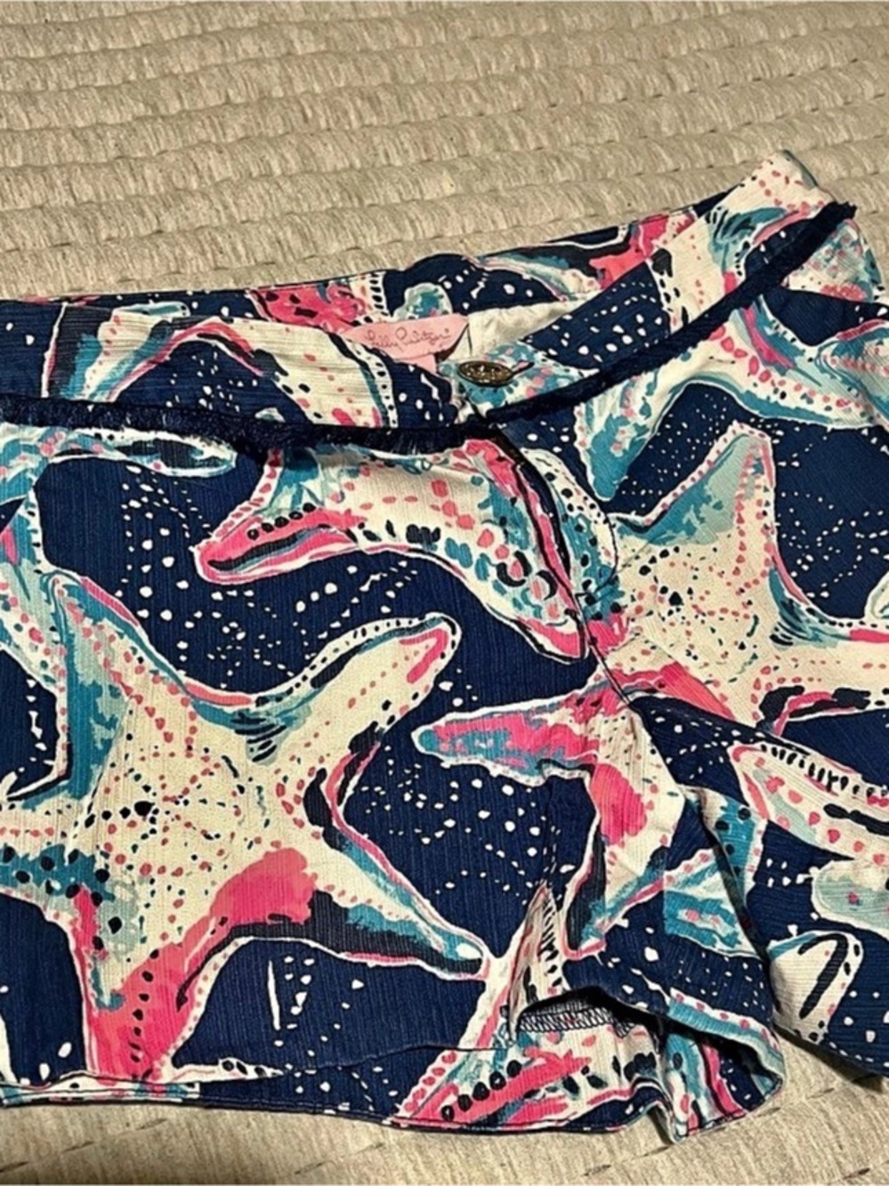 Lilly Pulitzer The Callahan Short Blue & Pink Size 4